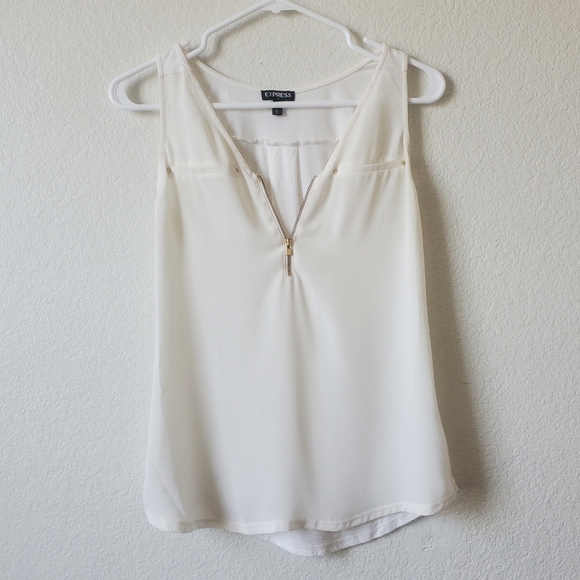Express Tops - Express Womans White Tank Top Blouse
